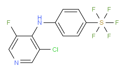 4-((3-chloro-5-fluoropyridin-4-yl)amino)(pentafluoromercapto)benzene