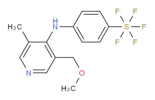4-((3-(methoxymethyl)-5-methylpyridin-4-yl)amino)(pentafluoromercapto)benzene