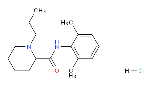 N-(2,6-dimethylphenyl)-1-propylpiperidine-2-carboxamide hydrochloride