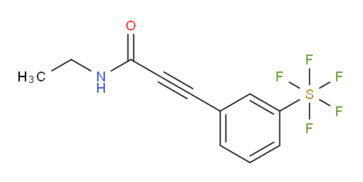 N-ethyl-3-(3-(pentafluoromercapto)phenyl)propiolamide