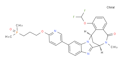(7R,14R)-1-(difluoromethoxy)-11-[6-[3-(dimethylphosphinyl)-propoxy]pyridin-3-yl]-6,7-dihydro-6-methyl-7,14-Methanobenzimidazo[1,2-b][2,5]benzodiazocin-5(14H)--one