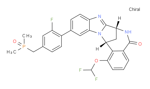 (7R,14R)-1-(difluoromethoxy)-11-[4-[(dimethylphosphinyl)methyl]-2-fluorophenyl]-6,7-dihydro-7,14-Methanobenzimidazo[1,2-b][2,5]benzodiazocin-5(14H)--one