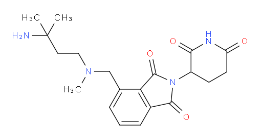 4-(((3-amino-3-methylbutyl)(methyl)amino)methyl)-2-(2,6-dioxopiperidin-3-yl)isoindoline-1,3-dione