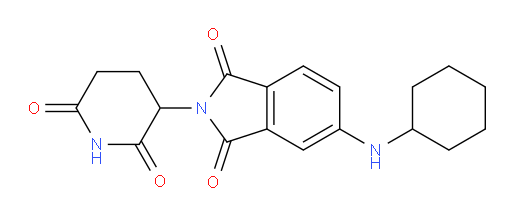 5-(cyclohexylamino)-2-(2,6-dioxopiperidin-3-yl)isoindoline-1,3-dione