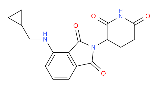 4-((cyclopropylmethyl)amino)-2-(2,6-dioxopiperidin-3-yl)isoindoline-1,3-dione