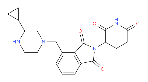 4-((3-cyclopropylpiperazin-1-yl)methyl)-2-(2,6-dioxopiperidin-3-yl)isoindoline-1,3-dione