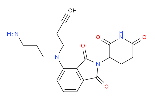 4-((3-aminopropyl)(but-3-yn-1-yl)amino)-2-(2,6-dioxopiperidin-3-yl)isoindoline-1,3-dione