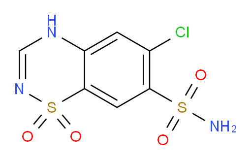 6-chloro-4H-benzo[e][1,2,4]thiadiazine-7-sulfonamide 1,1-dioxide