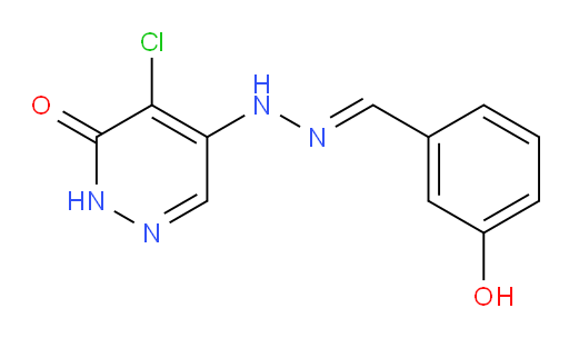 3-Hydroxybenzaldehyde 2-(5-chloro-1,6-dihydro-6-oxo-4-pyridazinyl)hydrazone