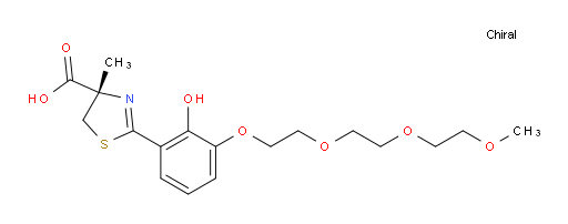 (4S)-4,5-Dihydro-2-[2-hydroxy-3-[2-[2-(2-methoxyethoxy)ethoxy]ethoxy]phenyl]-4-methyl-4-thiazolecarboxylic acid