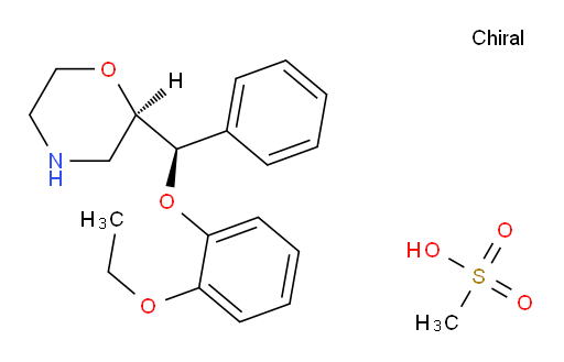 (R)-2-((R)-(2-ethoxyphenoxy)(phenyl)methyl)morpholine methanesulfonate