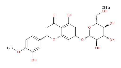 (2S)-7-(beta-D-Glucopyranosyloxy)-2,3-dihydro-5-hydroxy-2-(3-hydroxy-4-methoxy-phenyl)-4H-chromen-4-one
