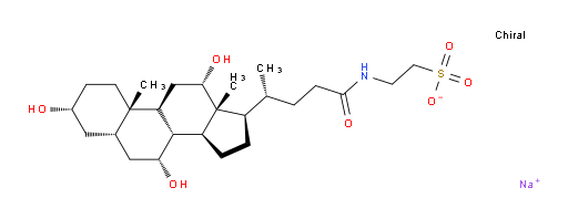 sodium 2-((R)-4-((3R,5S,7R,8R,9S,10S,12S,13R,14S,17R)-3,7,12-trihydroxy-10,13-dimethylhexadecahydro-1H-cyclopenta[a]phenanthren-17-yl)pentanamido)ethanesulfonate