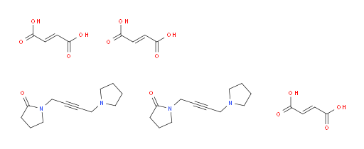 2-Pyrrolidinone, 1-[4-(1-pyrrolidinyl)-2-butynyl]-, (E)-2-butenedioate (2:3)