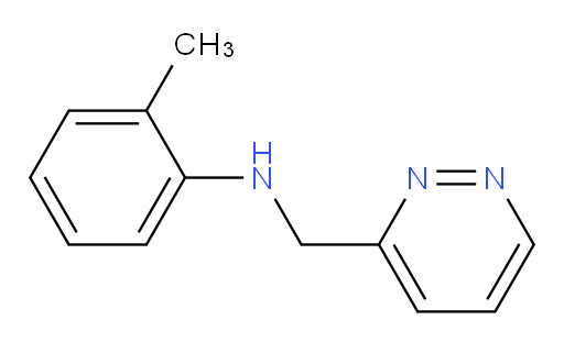 2-methyl-N-[(pyridazin-3-yl)methyl]aniline