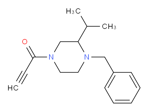 1-[4-benzyl-3-(propan-2-yl)piperazin-1-yl]prop-2-yn-1-one