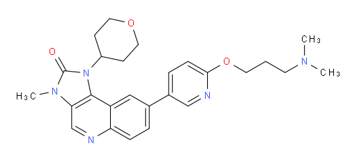8-[6-[3-(Dimethylamino)propoxy]-3-pyridinyl]-1,3-dihydro-3-methyl-1-(tetrahydro-2H-pyran-4-yl)-2H-imidazo[4,5-c]quinolin-2-one