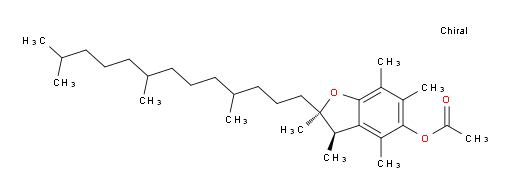 (2R,3R)-2,3,4,6,7-pentamethyl-2-(4,8,12-trimethyltridecyl)-2,3-dihydrobenzofuran-5-yl acetate