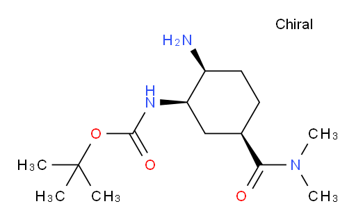 1,1-Dimethylethyl N-[(1R,2S,5R)-2-amino-5-[(dimethylamino)carbonyl]cyclohexyl]carbamate