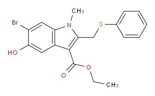 ethyl 6-bromo-5-hydroxy-1-methyl-2-((phenylthio)methyl)-1H-indole-3-carboxylate
