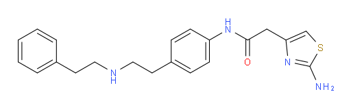 2-(2-aminothiazol-4-yl)-N-(4-(2-(phenethylamino)ethyl)phenyl)acetamide