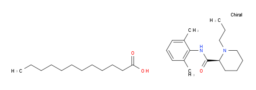(S)-N-(2,6-dimethylphenyl)-1-propylpiperidine-2-carboxamide dodecanoate