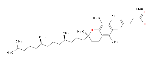 4-oxo-4-(((R)-2,5,7,8-tetramethyl-2-((4R,8R)-4,8,12-trimethyltridecyl)chroman-6-yl)oxy)butanoic acid