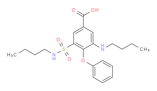 3-(butylamino)-5-(N-butylsulfamoyl)-4-phenoxybenzoic acid