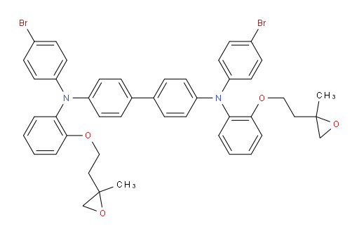 N4,N4'-bis(4-bromophenyl)-N4,N4'-bis(2-(2-(2-methyloxiran-2-yl)ethoxy)phenyl)-[1,1'-biphenyl]-4,4'-diamine