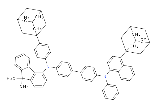 N4-(4-(adamantan-1-yl)naphthalen-1-yl)-N4'-(4-(adamantan-1-yl)phenyl)-N4'-(9,9-dimethyl-9H-fluoren-4-yl)-N4-phenyl-[1,1'-biphenyl]-4,4'-diamine