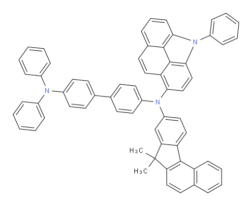 N4-(7,7-dimethyl-7H-benzo[c]fluoren-9-yl)-N4',N4'-diphenyl-N4-(4-phenyl-4H-benzo[def]carbazol-1-yl)-[1,1'-biphenyl]-4,4'-diamine