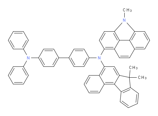 N4-(7,7-dimethyl-7H-benzo[c]fluoren-5-yl)-N4-(4-methyl-4H-benzo[def]carbazol-1-yl)-N4',N4'-diphenyl-[1,1'-biphenyl]-4,4'-diamine
