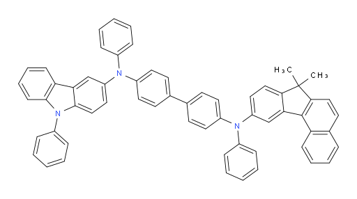N4-(7,7-dimethyl-7H-benzo[c]fluoren-10-yl)-N4,N4'-diphenyl-N4'-(9-phenyl-9H-carbazol-3-yl)-[1,1'-biphenyl]-4,4'-diamine