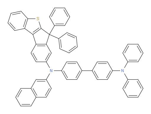 N4-(6,6-diphenyl-6H-benzo[b]indeno[1,2-d]thiophen-8-yl)-N4-(naphthalen-2-yl)-N4',N4'-diphenyl-[1,1'-biphenyl]-4,4'-diamine