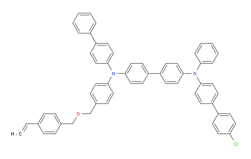 N4-([1,1'-biphenyl]-4-yl)-N4'-(4'-chloro-[1,1'-biphenyl]-4-yl)-N4'-phenyl-N4-(4-(((4-vinylbenzyl)oxy)methyl)phenyl)-[1,1'-biphenyl]-4,4'-diamine
