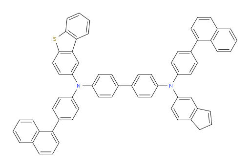 N4-(dibenzo[b,d]thiophen-2-yl)-N4'-(1H-inden-5-yl)-N4,N4'-bis(4-(naphthalen-1-yl)phenyl)-[1,1'-biphenyl]-4,4'-diamine