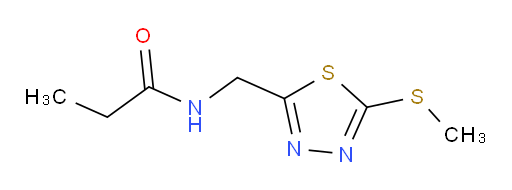 N-((5-(methylthio)-1,3,4-thiadiazol-2-yl)methyl)propionamide