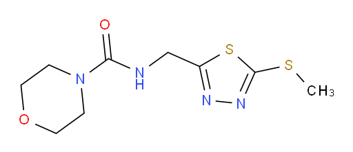 N-((5-(methylthio)-1,3,4-thiadiazol-2-yl)methyl)morpholine-4-carboxamide