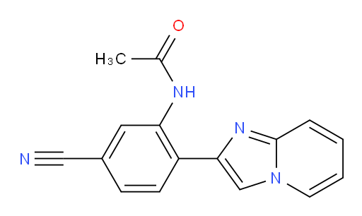 N-(5-cyano-2-(imidazo[1,2-a]pyridin-2-yl)phenyl)acetamide