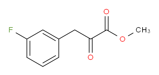 methyl 3-(3-fluorophenyl)-2-oxopropanoate