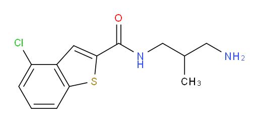 N-(3-amino-2-methylpropyl)-4-chlorobenzo[b]thiophene-2-carboxamide