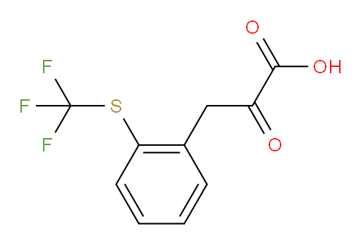 2-oxo-3-(2-((trifluoromethyl)thio)phenyl)propanoic acid