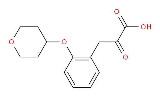 2-oxo-3-(2-((tetrahydro-2H-pyran-4-yl)oxy)phenyl)propanoic acid