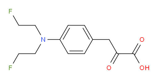3-(4-(bis(2-fluoroethyl)amino)phenyl)-2-oxopropanoic acid