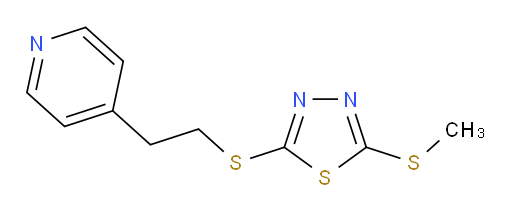 2-(methylthio)-5-((2-(pyridin-4-yl)ethyl)thio)-1,3,4-thiadiazole