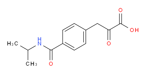 3-(4-(isopropylcarbamoyl)phenyl)-2-oxopropanoic acid