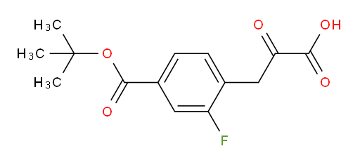 3-(4-(tert-butoxycarbonyl)-2-fluorophenyl)-2-oxopropanoic acid