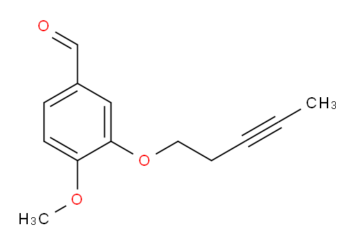 4-methoxy-3-(pent-3-yn-1-yloxy)benzaldehyde