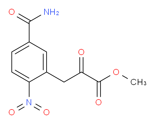 methyl 3-(5-carbamoyl-2-nitrophenyl)-2-oxopropanoate