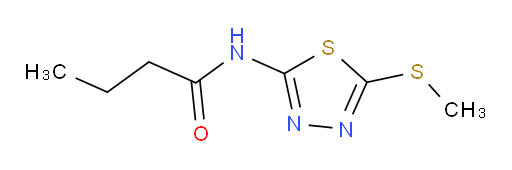 N-(5-(methylthio)-1,3,4-thiadiazol-2-yl)butyramide